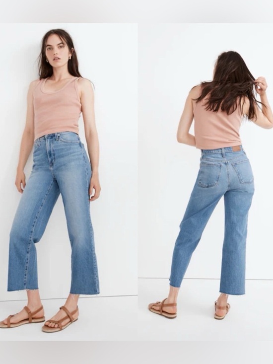Madewell Denim - Madewell The Petite Perfect Vintage Wide-Leg Crop Jean in Catlin Wash Size 29P